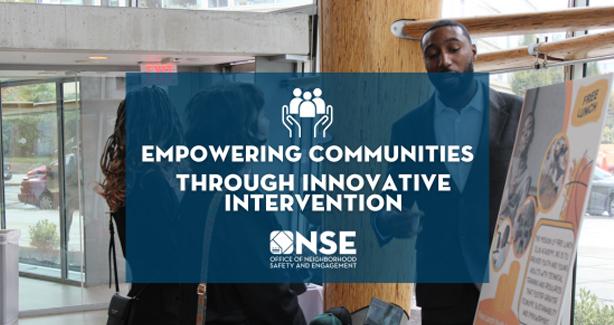 Photo of people discussing empowering communities through innovative intervention