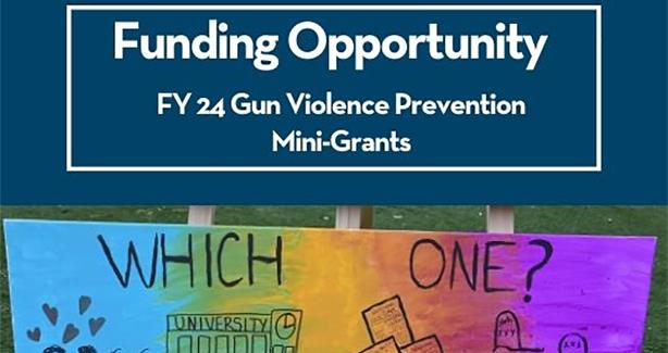 Image for applying to FY24 Gun Violence Prevention Mini-Grants